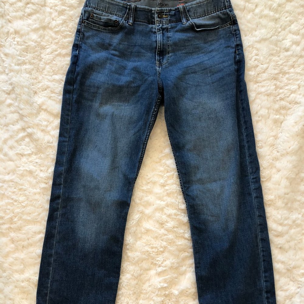 Men's Dark Wash Straight Leg Jeans